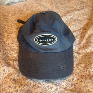 Life Is Good Navy Blue Cap